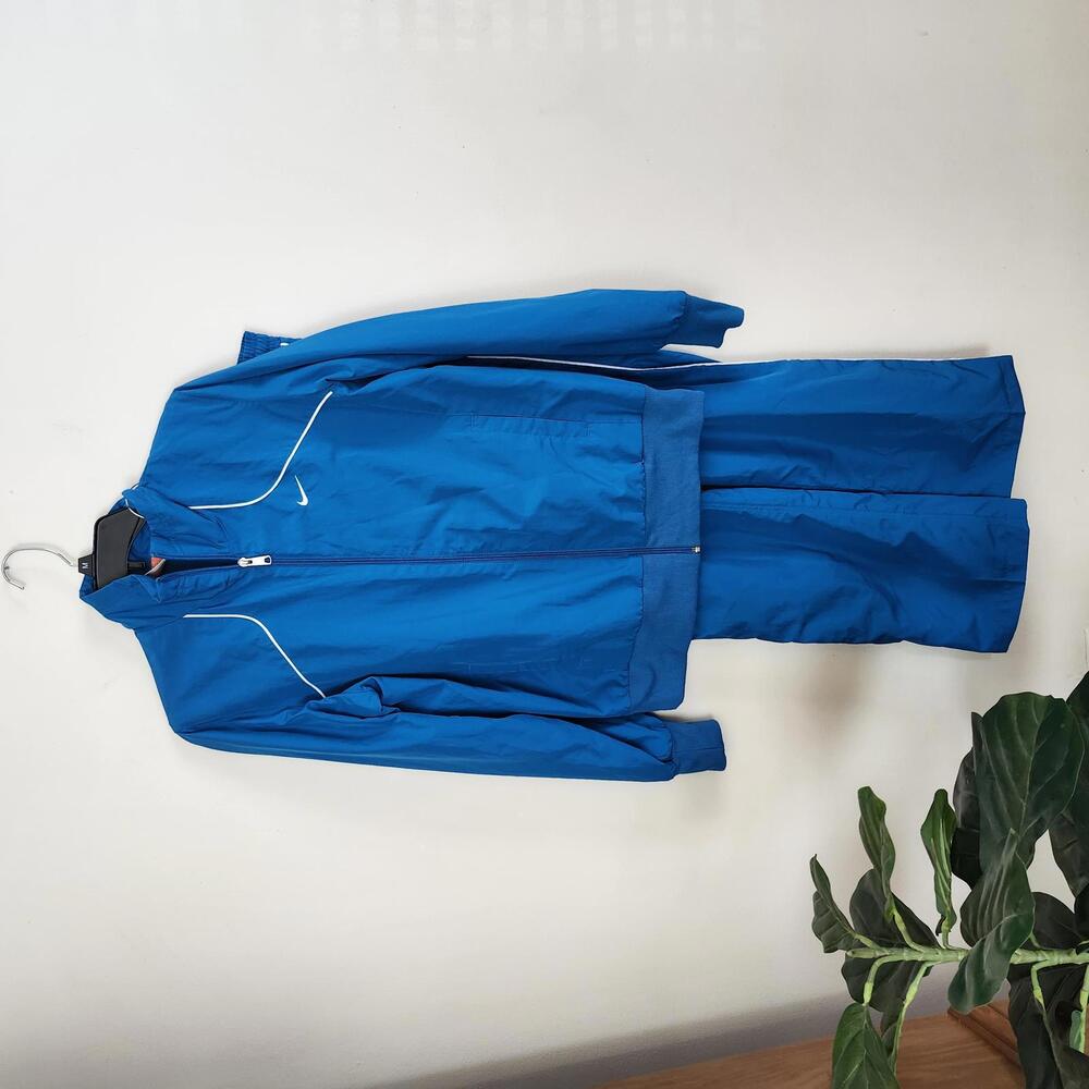 2010 Nike bright Blue Track Suit Set Unisex Top Large Pants XS